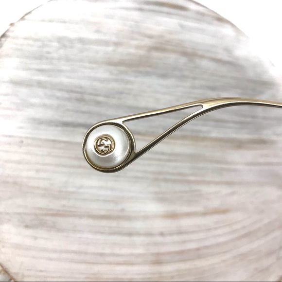 Gucci 60mm Round Gradient Lens Metal Frame Sunglasses - Picture 9 of 11